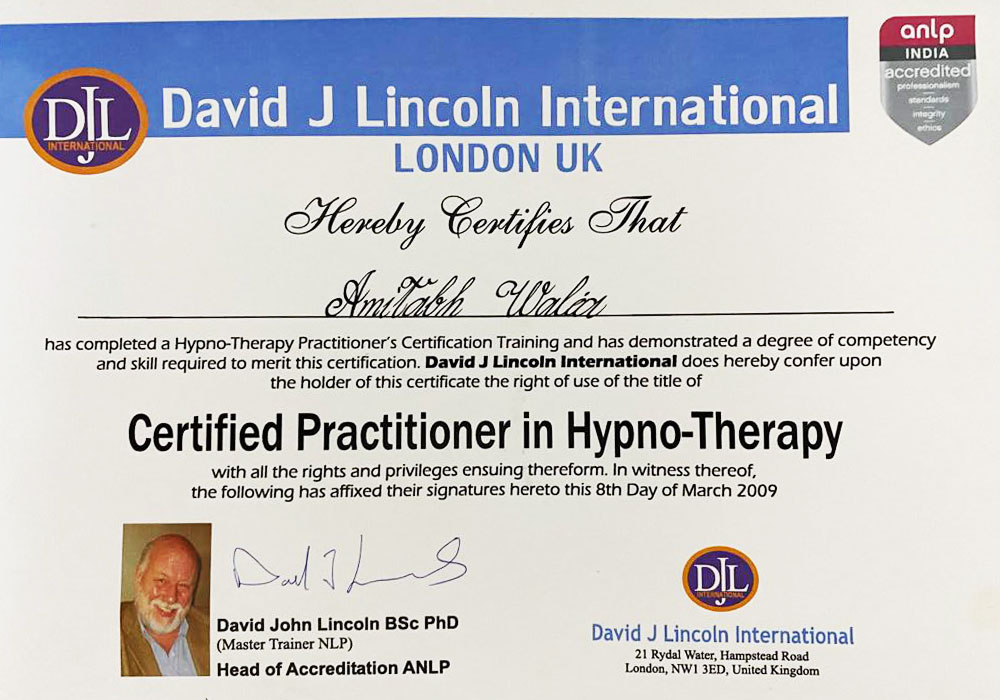 Certified Practitioner In Hypno Therapy Certified Practitioner In Hypno Therapy