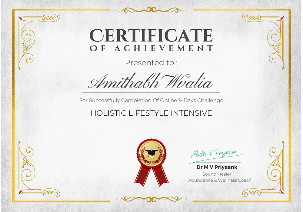 holistic life science Certificate holistic life science Certificate