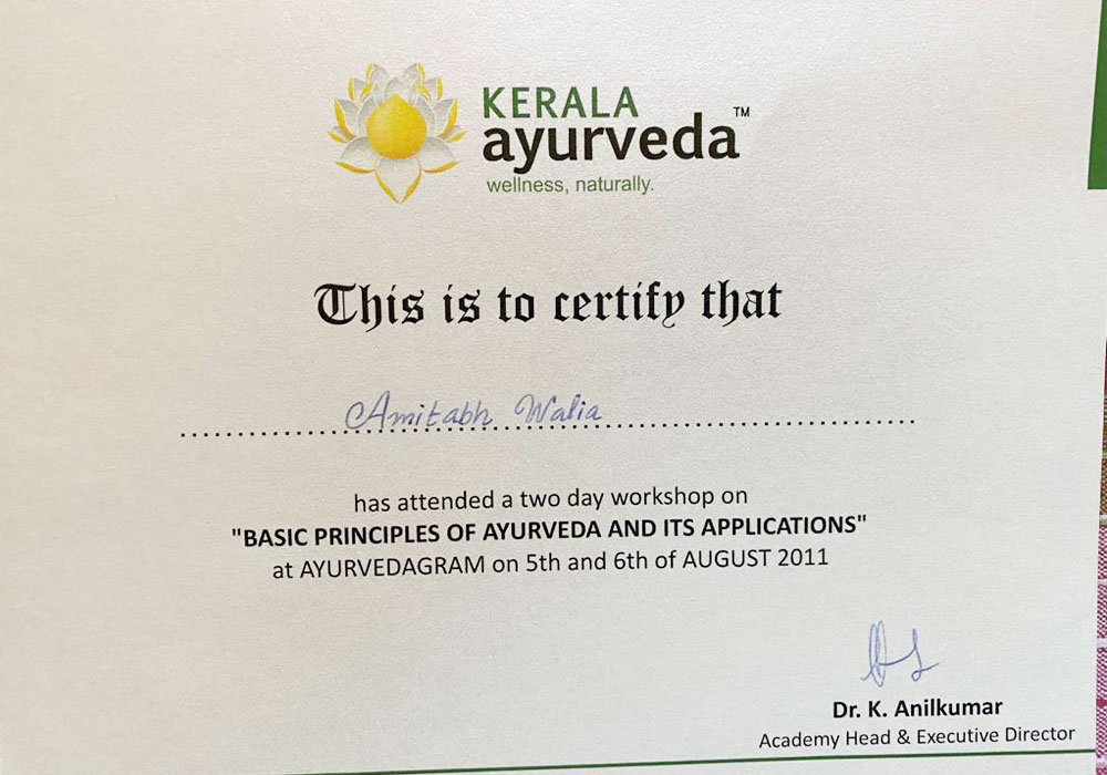 two day workshop on basic principle of ayurveda and its applications two day workshop on basic principle of ayurveda and its applications